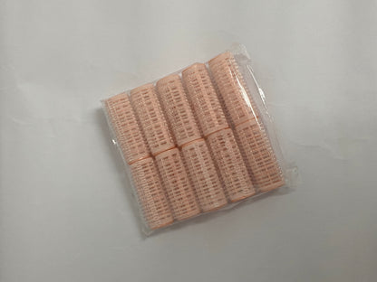 ISIENEST 10Pcs Self Grip Small Hair Curlers Rollers, Plastic Hair Curlers Heatless Salon Dressing Curlers DIY Curly Hair Accessories for Women Girls Short Medium Hair (0.8 x 2.4 Inch)