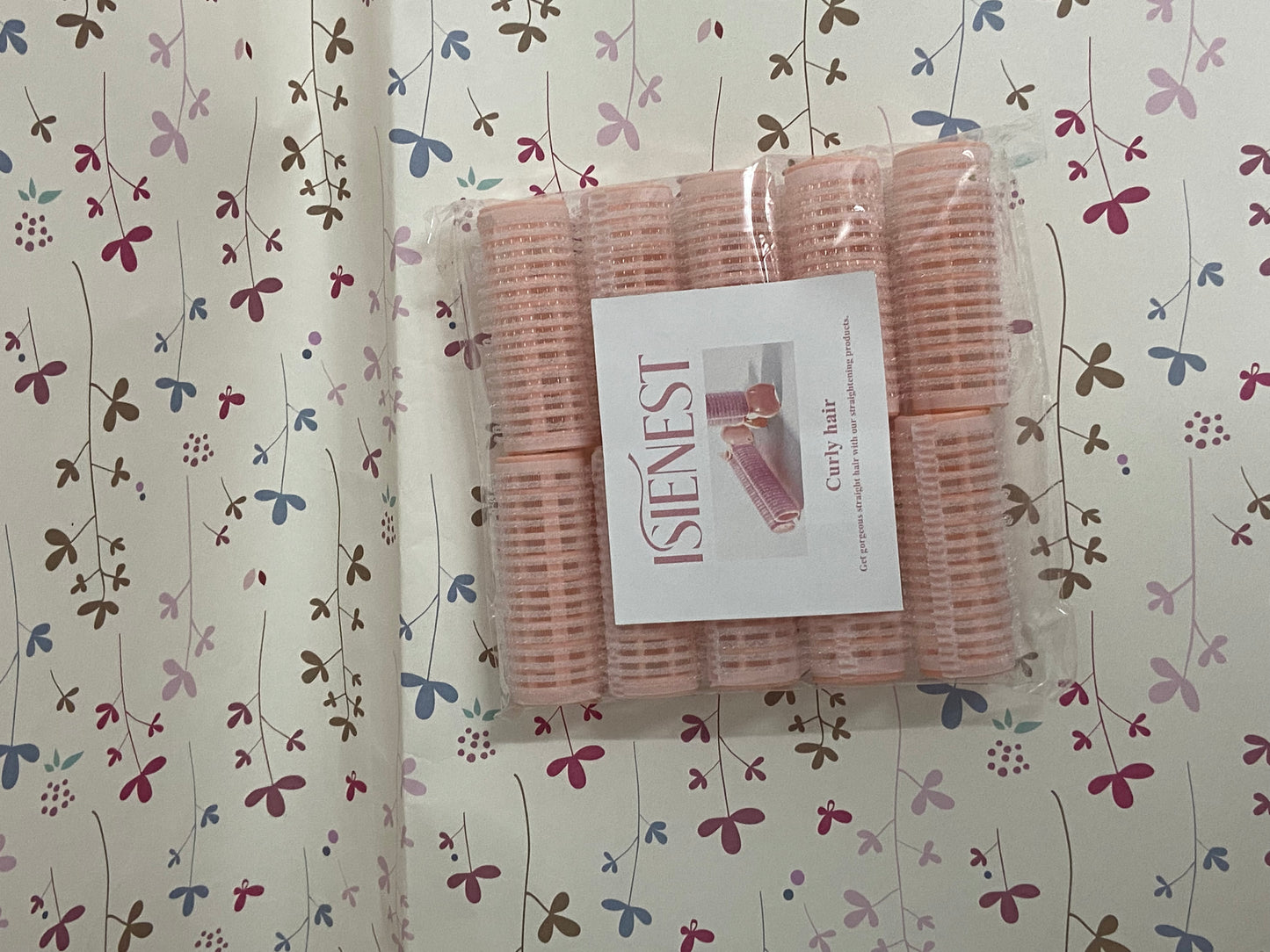 ISIENEST 10Pcs Self Grip Small Hair Curlers Rollers, Plastic Hair Curlers Heatless Salon Dressing Curlers DIY Curly Hair Accessories for Women Girls Short Medium Hair (0.8 x 2.4 Inch)