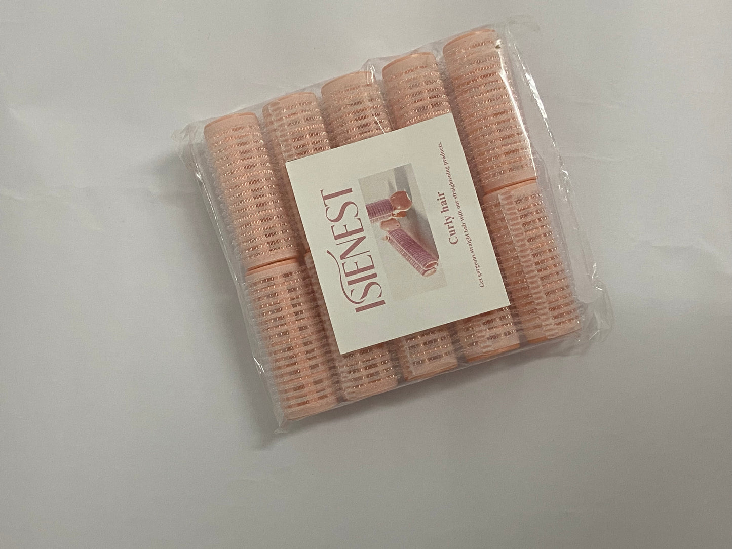 ISIENEST 10Pcs Self Grip Small Hair Curlers Rollers, Plastic Hair Curlers Heatless Salon Dressing Curlers DIY Curly Hair Accessories for Women Girls Short Medium Hair (0.8 x 2.4 Inch)