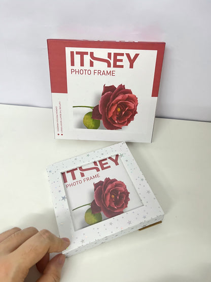 ITHEY Starry Sparkle Photo Frame Rose Theme Style Exquisite Texture A Dual-Purpose Item for Memory Storage & Space Decoration