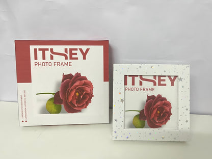 ITHEY Starry Sparkle Photo Frame Rose Theme Style Exquisite Texture A Dual-Purpose Item for Memory Storage & Space Decoration