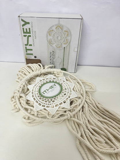 ITHEY Hand-Woven Dreamcatcher Decoration Bohemian Style Cozy Hanging Ornament An Artistic Atmosphere Item for Home Space