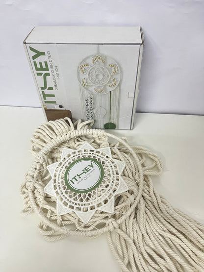 ITHEY Hand-Woven Dreamcatcher Decoration Bohemian Style Cozy Hanging Ornament An Artistic Atmosphere Item for Home Space