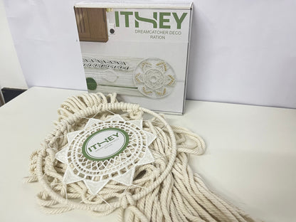 ITHEY Hand-Woven Dreamcatcher Decoration Bohemian Style Cozy Hanging Ornament An Artistic Atmosphere Item for Home Space