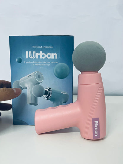 IUrban Portable Massage Gun: 6-Speed Vibration Deep Muscle Relaxation Tool