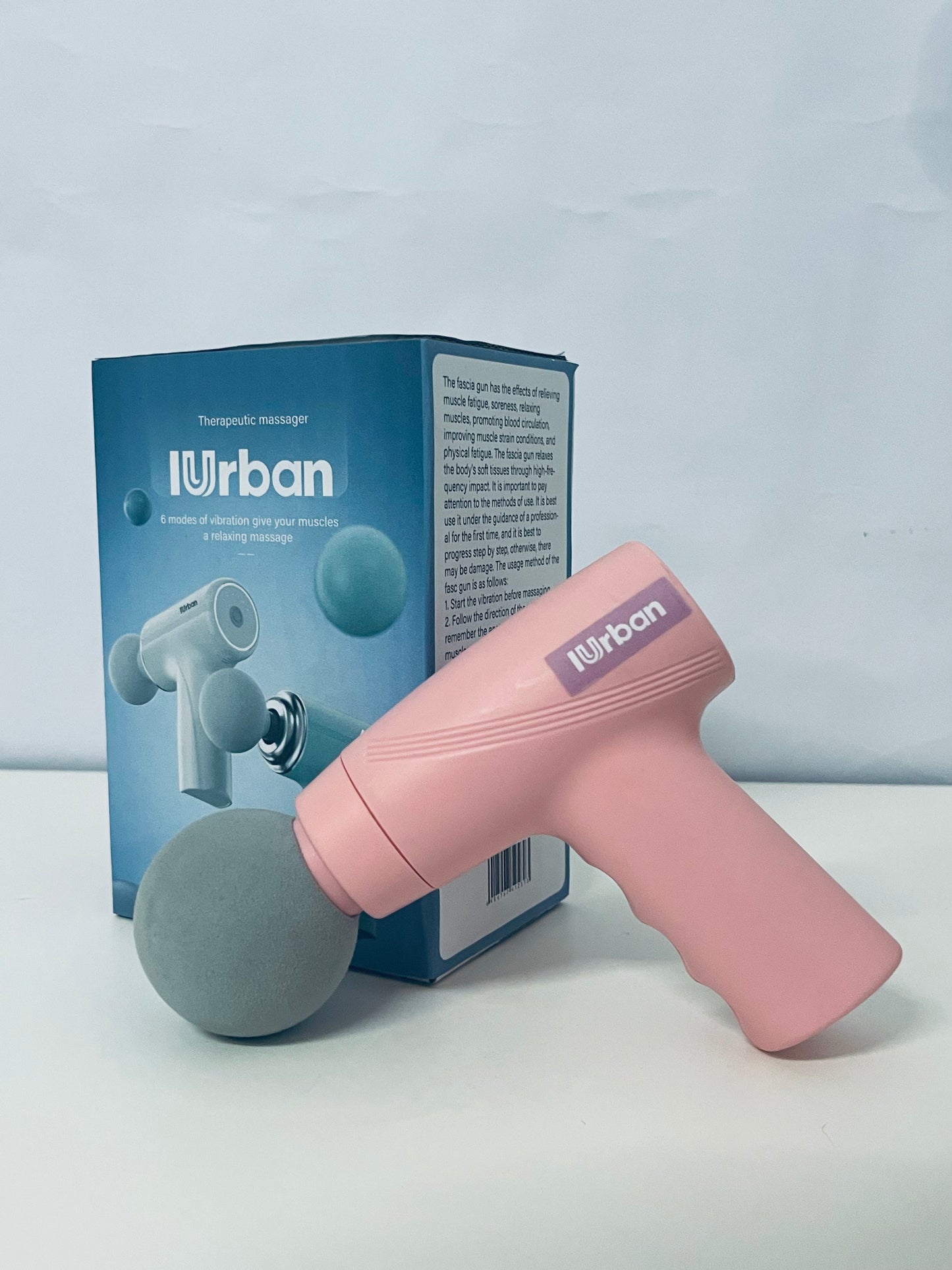 IUrban Portable Massage Gun: 6-Speed Vibration Deep Muscle Relaxation Tool