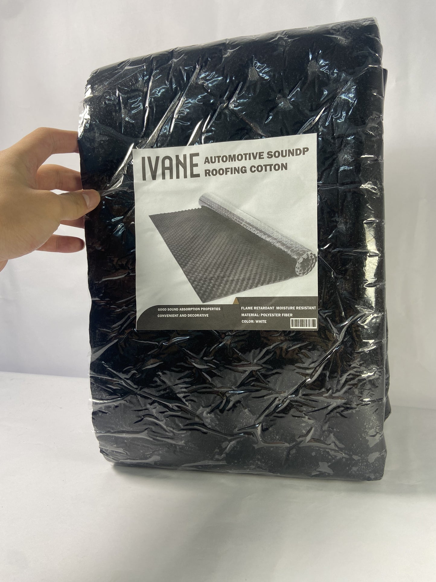IVANE Black 50 mil 52 sqft Sound Deadening mat - Sound Deadener Mat - Car Sound Dampening Material - Sound dampener - Sound deadening Material Sound Insulation - Car Sound deadening