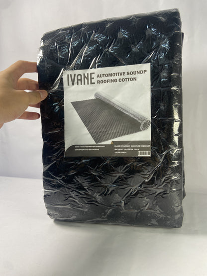 IVANE Black 50 mil 52 sqft Sound Deadening mat - Sound Deadener Mat - Car Sound Dampening Material - Sound dampener - Sound deadening Material Sound Insulation - Car Sound deadening