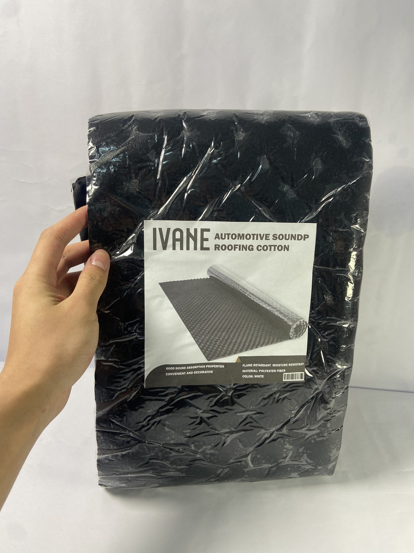 IVANE Black 50 mil 52 sqft Sound Deadening mat - Sound Deadener Mat - Car Sound Dampening Material - Sound dampener - Sound deadening Material Sound Insulation - Car Sound deadening