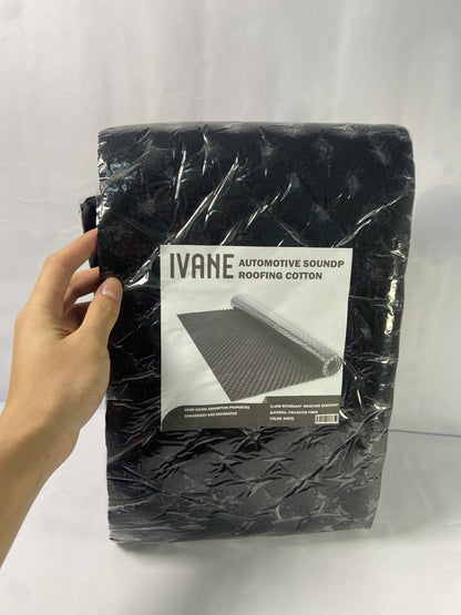 IVANE Black 50 mil 52 sqft Sound Deadening mat - Sound Deadener Mat - Car Sound Dampening Material - Sound dampener - Sound deadening Material Sound Insulation - Car Sound deadening