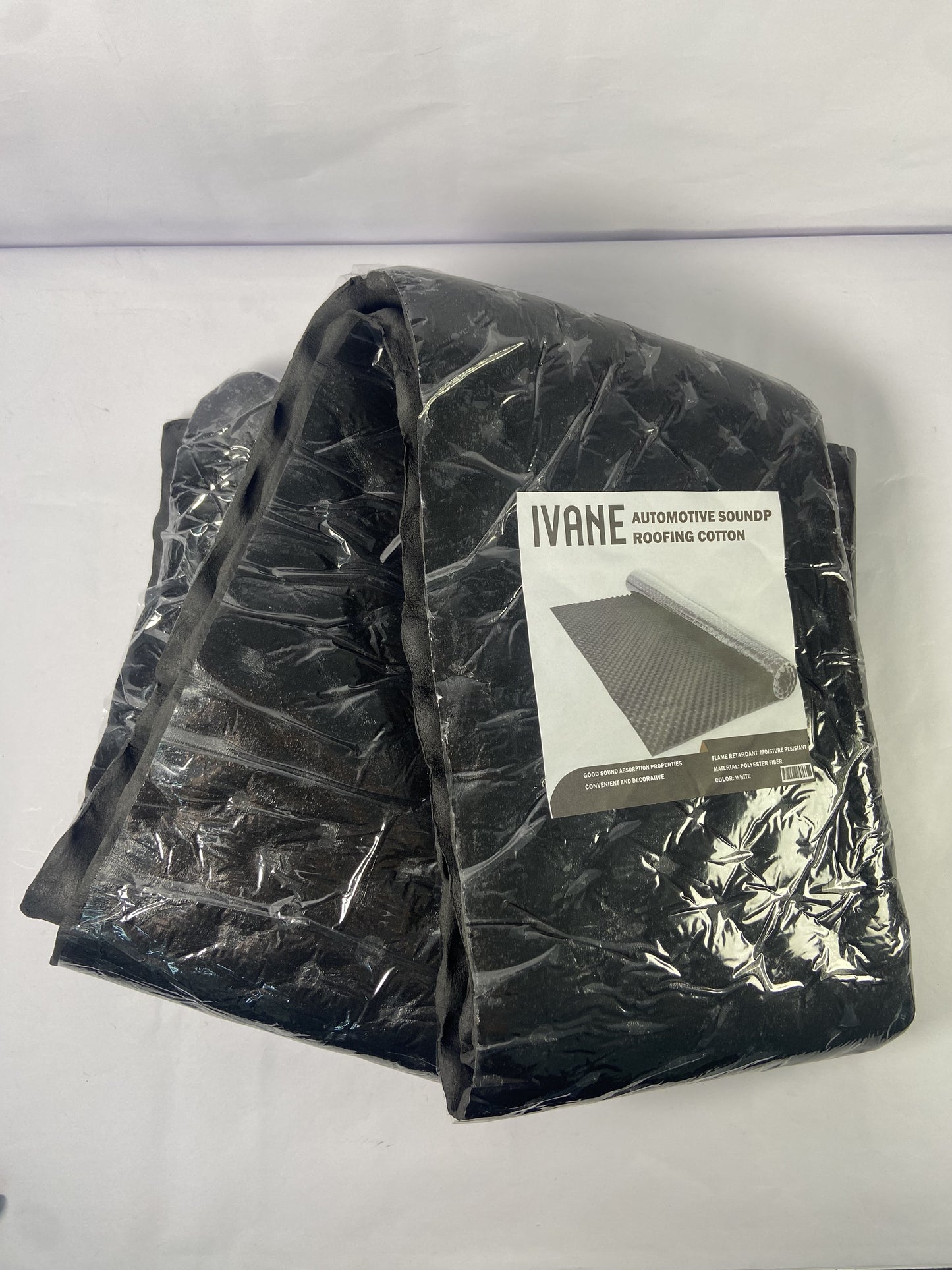 IVANE Black 50 mil 52 sqft Sound Deadening mat - Sound Deadener Mat - Car Sound Dampening Material - Sound dampener - Sound deadening Material Sound Insulation - Car Sound deadening