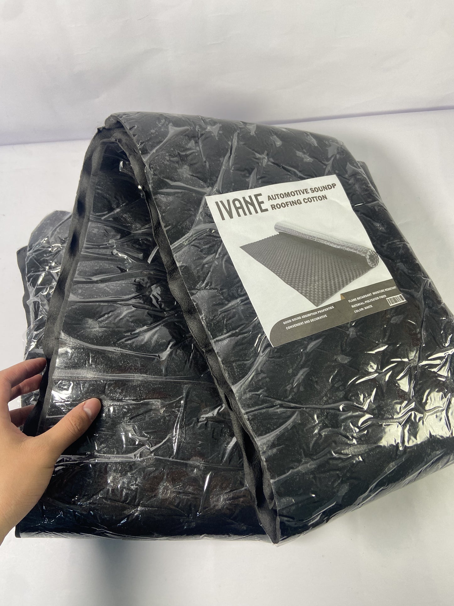 IVANE Black 50 mil 52 sqft Sound Deadening mat - Sound Deadener Mat - Car Sound Dampening Material - Sound dampener - Sound deadening Material Sound Insulation - Car Sound deadening