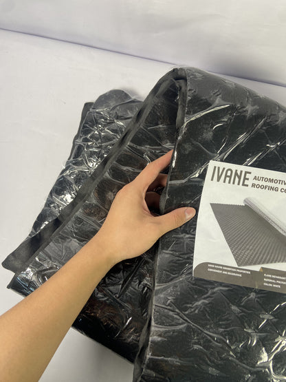 IVANE Black 50 mil 52 sqft Sound Deadening mat - Sound Deadener Mat - Car Sound Dampening Material - Sound dampener - Sound deadening Material Sound Insulation - Car Sound deadening