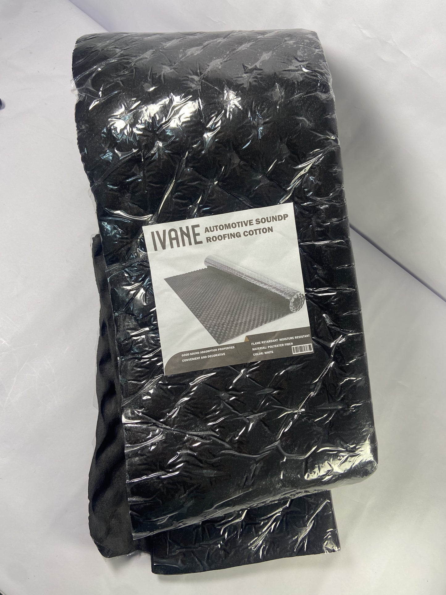 IVANE Black 50 mil 52 sqft Sound Deadening mat - Sound Deadener Mat - Car Sound Dampening Material - Sound dampener - Sound deadening Material Sound Insulation - Car Sound deadening