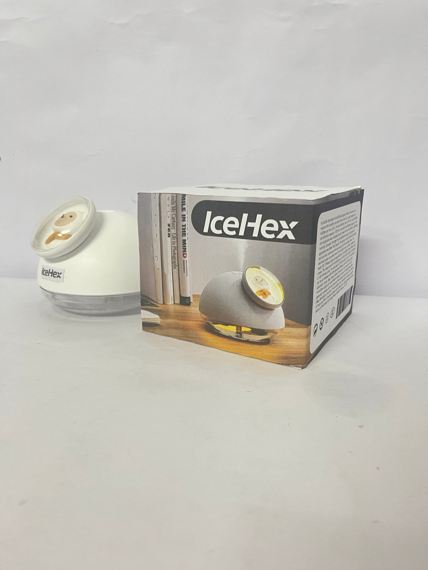 IceHex Ultrasonic Humidifiers for Bedroom and Office,Cold fog humidifier with sunset light, baby humidifier with night light,Portable Humidifier, two spray modes and ambient ligh