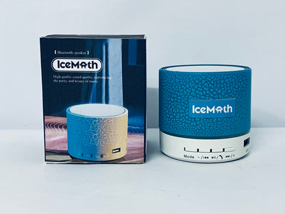 IceMoth Portable Mini Speaker, Super Bass Stereo Rechargeable Speaker with LED Lights