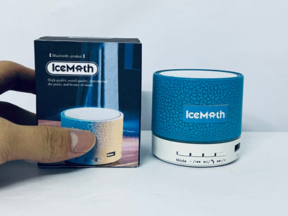 IceMoth Portable Mini Speaker, Super Bass Stereo Rechargeable Speaker with LED Lights