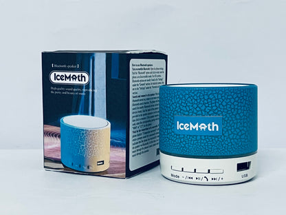 IceMoth Portable Mini Speaker, Super Bass Stereo Rechargeable Speaker with LED Lights