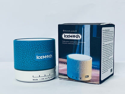 IceMoth Portable Mini Speaker, Super Bass Stereo Rechargeable Speaker with LED Lights