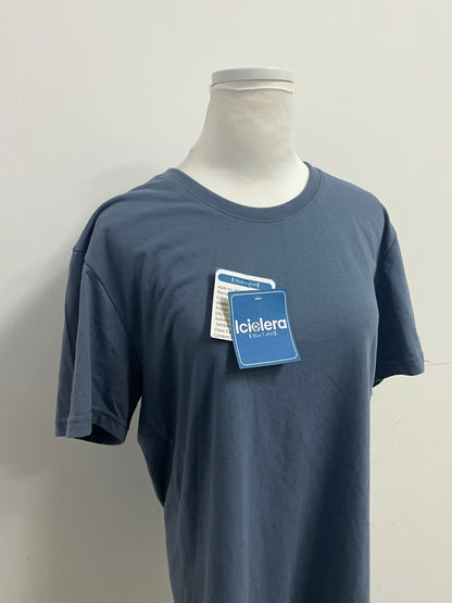 Iciolera Haze Blue Basic T-Shirt A Comfortable & Versatile Essential for Daily Wear