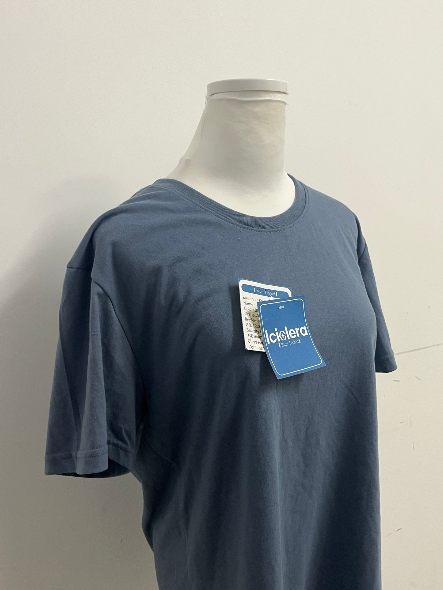 Iciolera Haze Blue Basic T-Shirt A Comfortable & Versatile Essential for Daily Wear