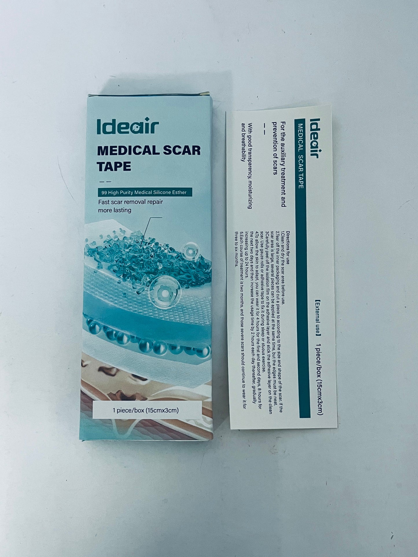 Ideair  Medical dressings Silicone Ultra Absorbent Dressing Pads - Adhesive Wound Bandage with Gentle Border, Waterproof Soft Gauze for Post Surgical and Bed Sore Exudate Management