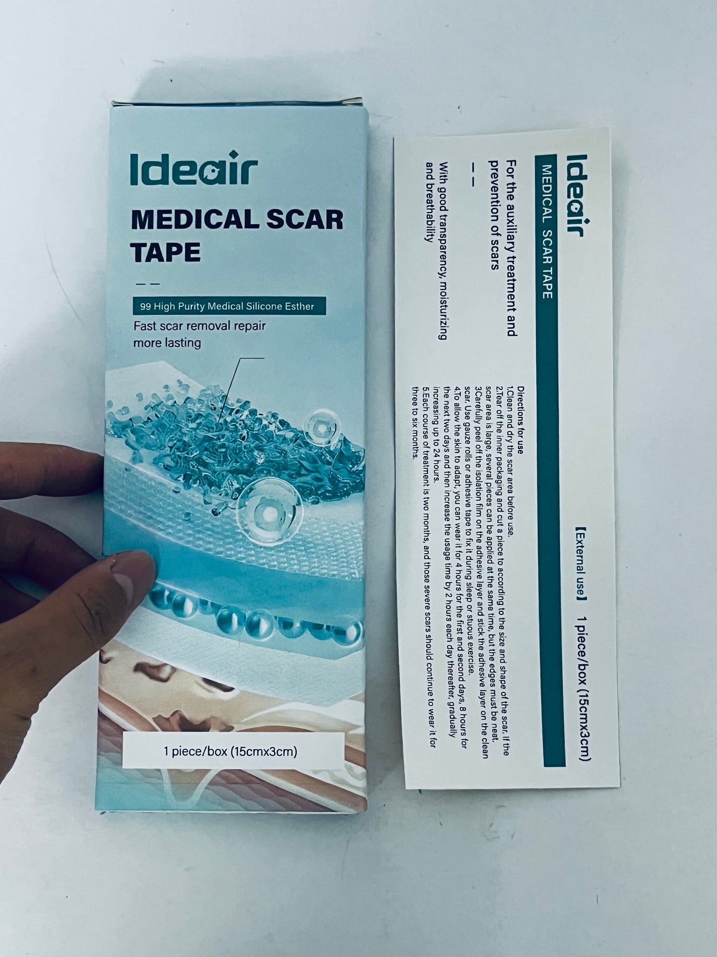 Ideair  Medical dressings Silicone Ultra Absorbent Dressing Pads - Adhesive Wound Bandage with Gentle Border, Waterproof Soft Gauze for Post Surgical and Bed Sore Exudate Management