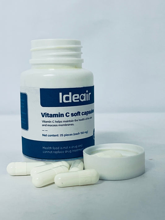 Ideair Vitamin C 1000mg Capsules - Extra Strength Vegan Vitamin C for Daily Antioxidant & Immune Support