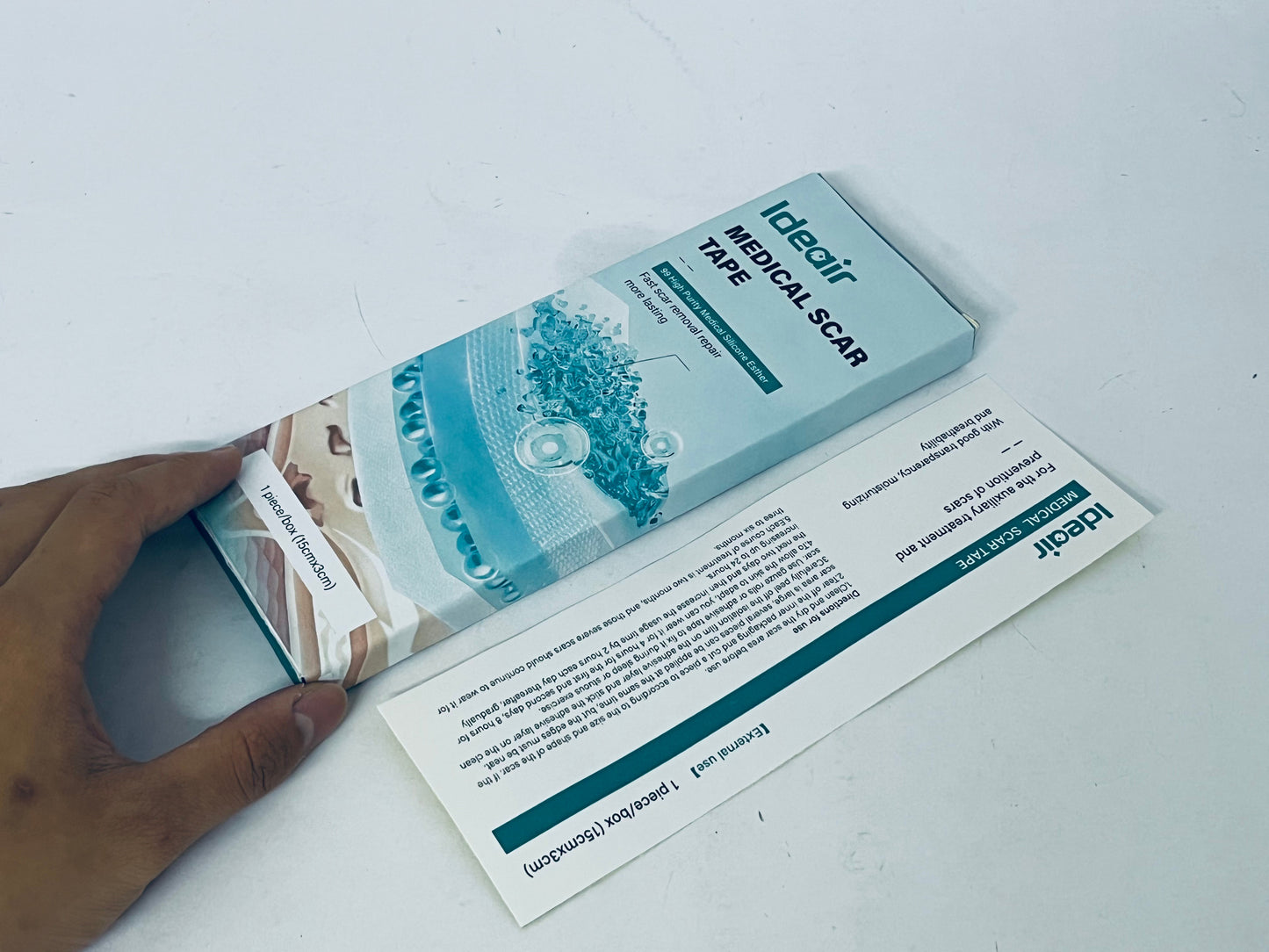 Ideair  Medical dressings Silicone Ultra Absorbent Dressing Pads - Adhesive Wound Bandage with Gentle Border, Waterproof Soft Gauze for Post Surgical and Bed Sore Exudate Management