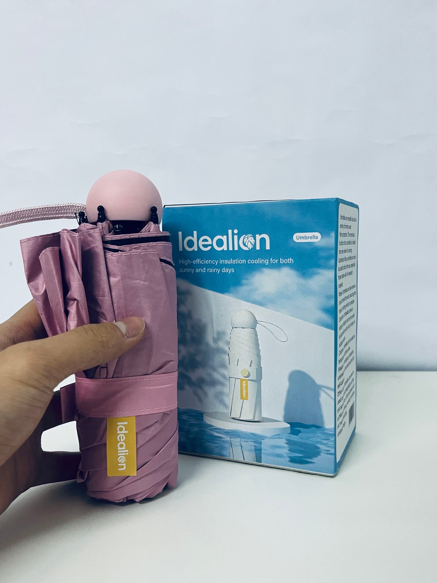 【Idealion Compact Ball Umbrella】—— All-Weather Companion for Sun & Rain