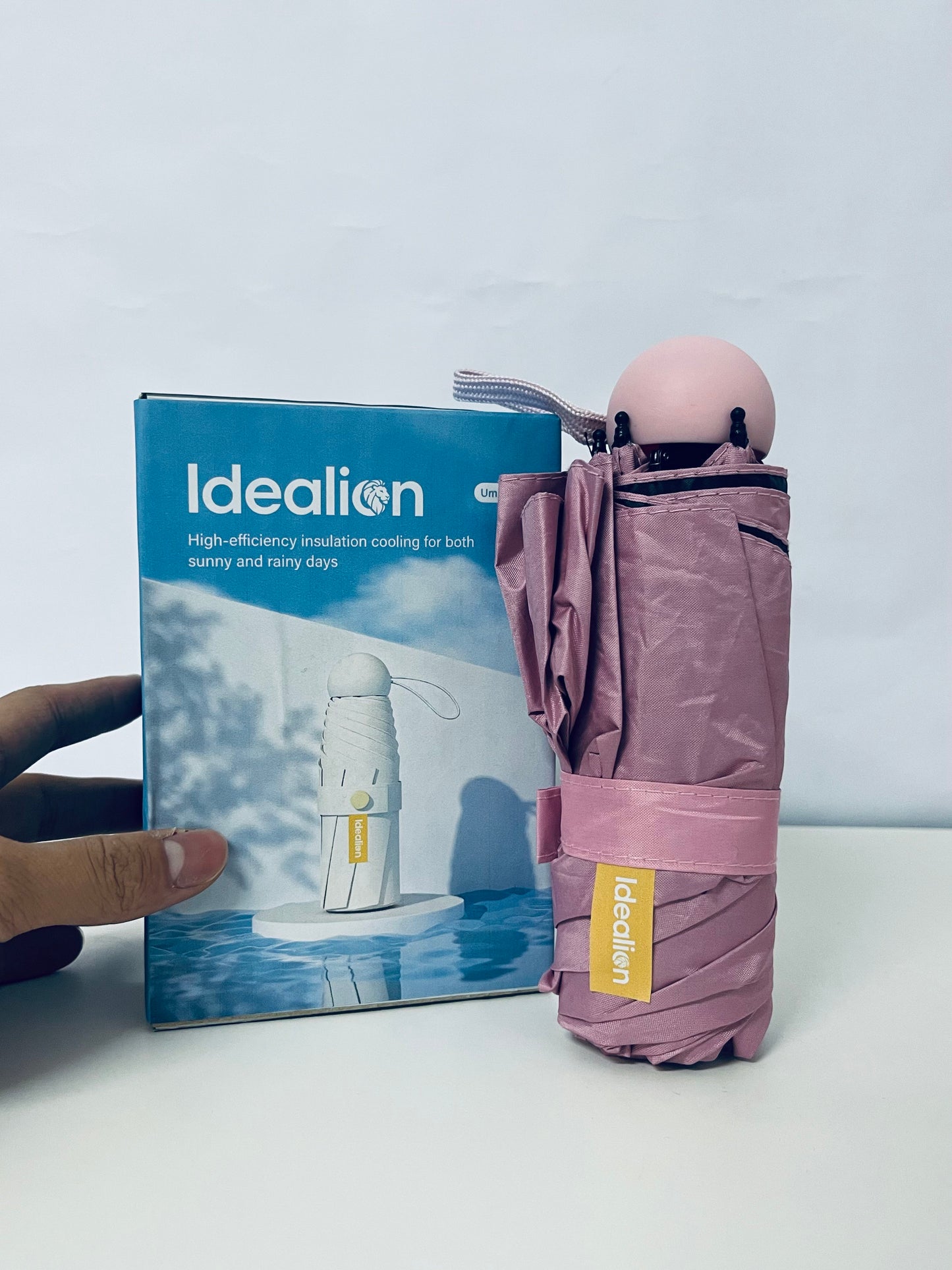 【Idealion Compact Ball Umbrella】—— All-Weather Companion for Sun & Rain