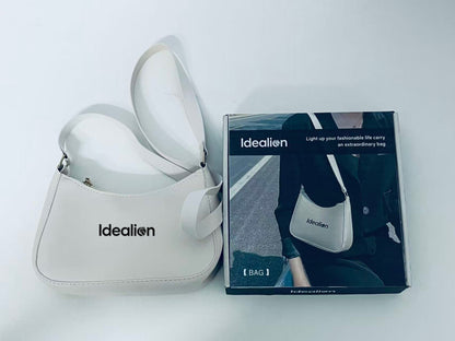【Idealion Minimalist White Handbag】—— Fashionable Companion for Daily Style