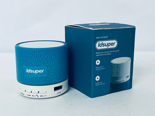 Idsuper Mini Portable Bluetooth Speaker,RGB Color Light IPX5 Waterproof Speaker,Up to 12Hours Playtime,Bluetooth Speakers Support USB, Aux Play for Outdoor, Indoor, Travel, Beach, Camping