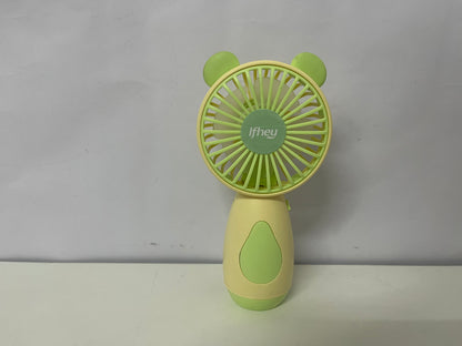 [Ifhey Electric fans]-Cute Bear Handheld Fan - 3-Speed Portable USB Rechargeable Fan