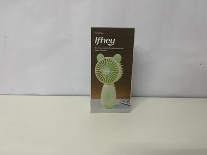 [Ifhey Electric fans]-Cute Bear Handheld Fan - 3-Speed Portable USB Rechargeable Fan