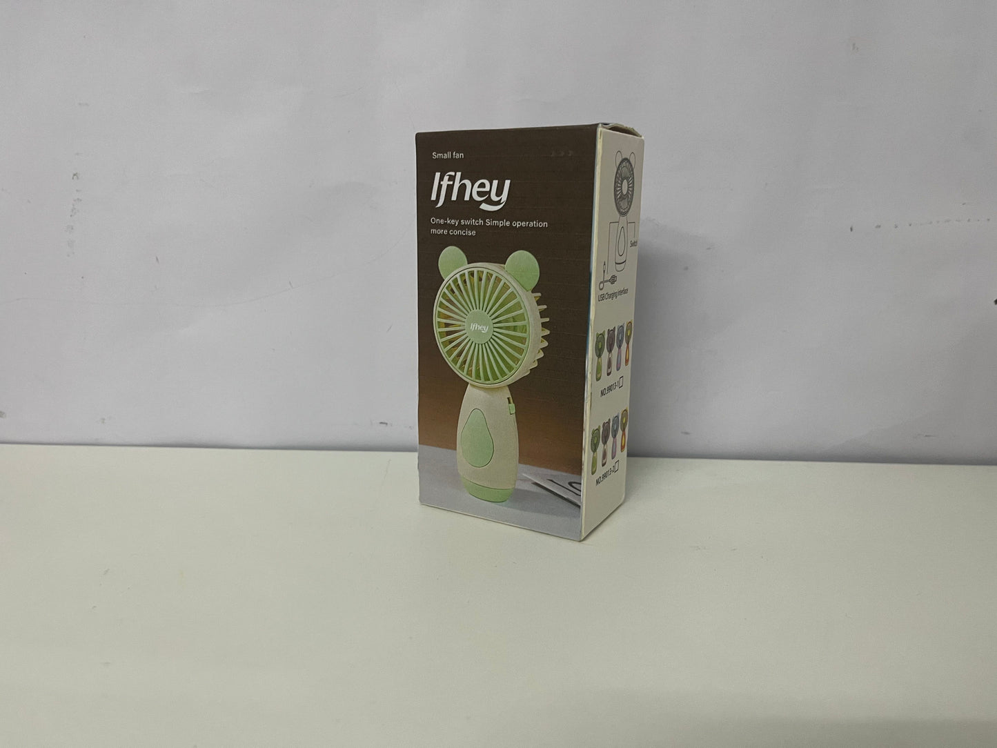 [Ifhey Electric fans]-Cute Bear Handheld Fan - 3-Speed Portable USB Rechargeable Fan