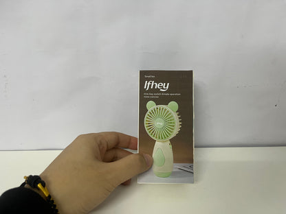 [Ifhey Electric fans]-Cute Bear Handheld Fan - 3-Speed Portable USB Rechargeable Fan