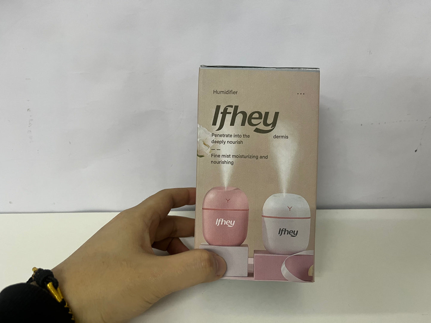 [Ifhey Humidifiers]-Mini Capsule Humidifier - Quiet Fine Mist USB Desktop Hydrator