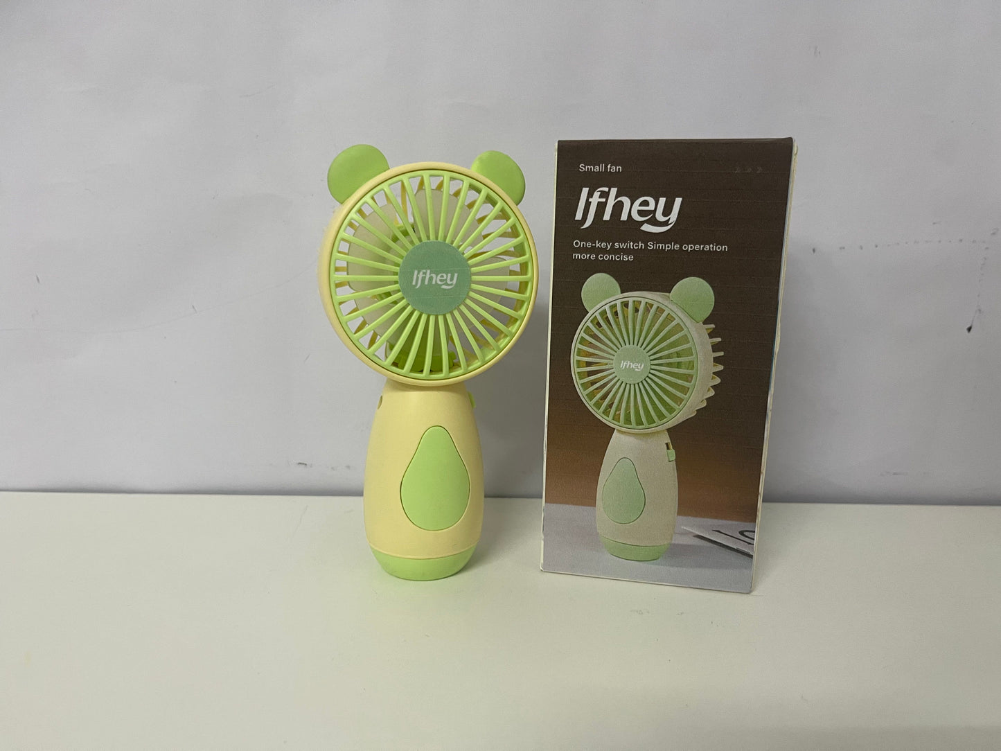 [Ifhey Electric fans]-Cute Bear Handheld Fan - 3-Speed Portable USB Rechargeable Fan