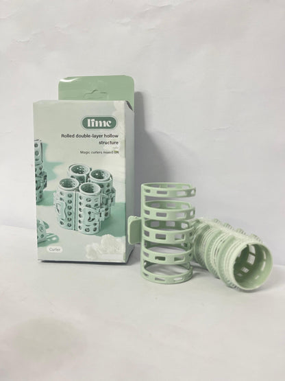 Ifme Rolled Double - layer Hollow Non - heated Hair Rollers, Easily Create Natural Curls without Hair Damage!