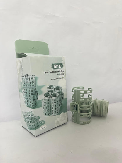 Ifme Rolled Double - layer Hollow Non - heated Hair Rollers, Easily Create Natural Curls without Hair Damage!