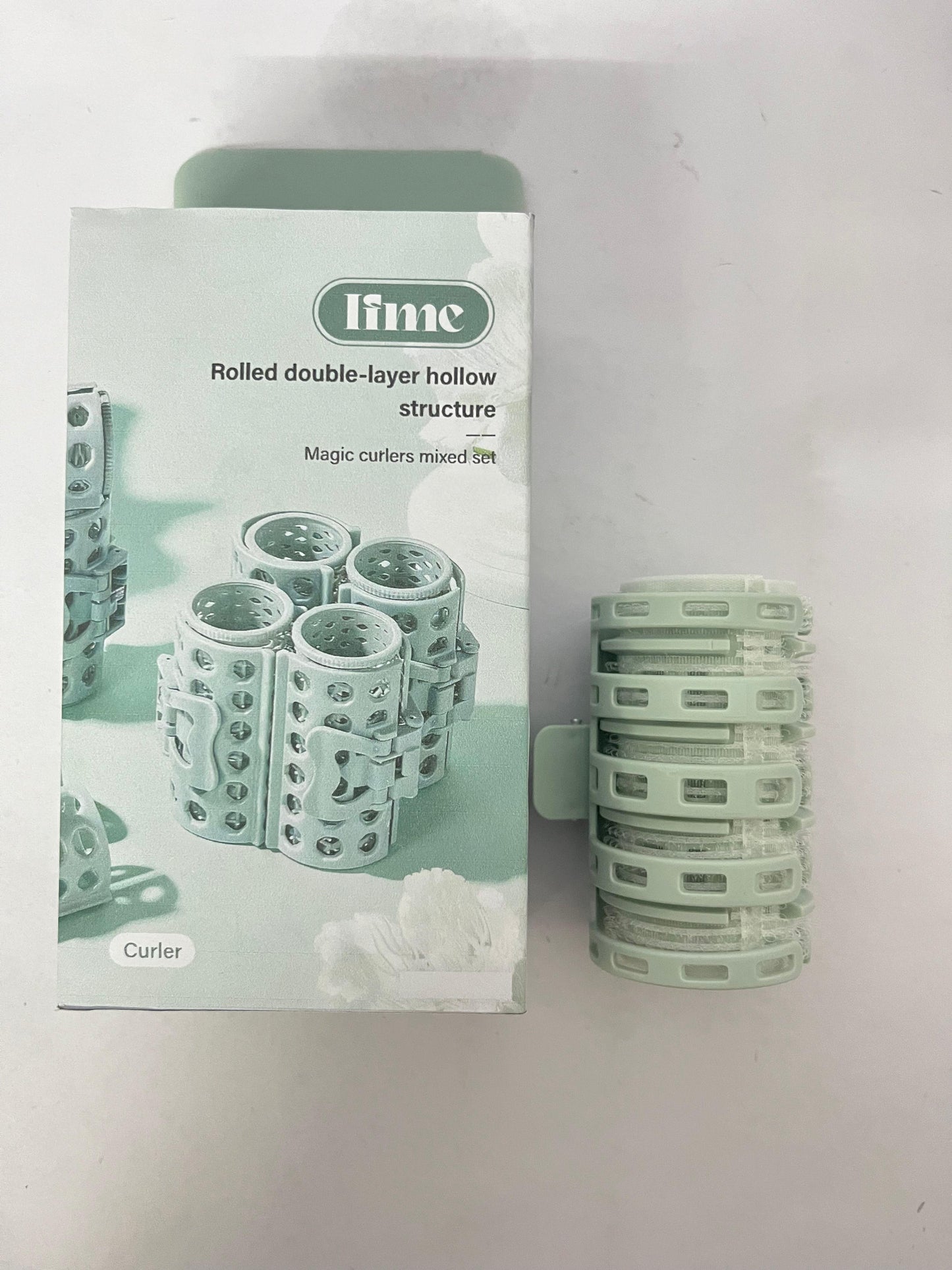 Ifme Rolled Double - layer Hollow Non - heated Hair Rollers, Easily Create Natural Curls without Hair Damage!