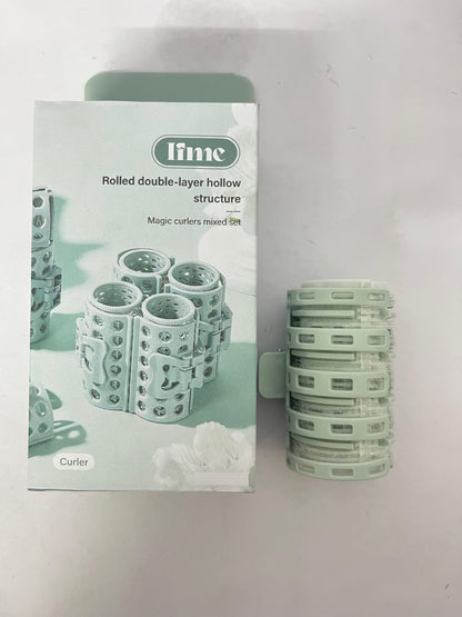 Ifme Rolled Double - layer Hollow Non - heated Hair Rollers, Easily Create Natural Curls without Hair Damage!