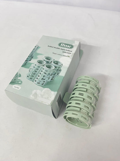 Ifme Rolled Double - layer Hollow Non - heated Hair Rollers, Easily Create Natural Curls without Hair Damage!