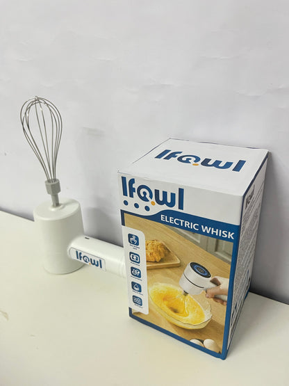Ifowl Electric Whisk, Wireless Handheld Multi-speed Adjustable, Electric Mixer for Baking, Egg Beater & Cream Frother for Cake, Cookie, Home Kitchen