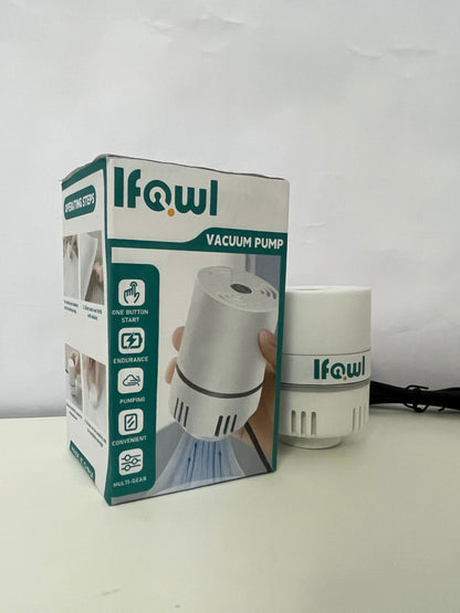 Ifowl Multi-functional Electric Vacuum Pump | One-button Pumping, Multi-gear Adjustment, Make Storage and Fresh-keeping Easier