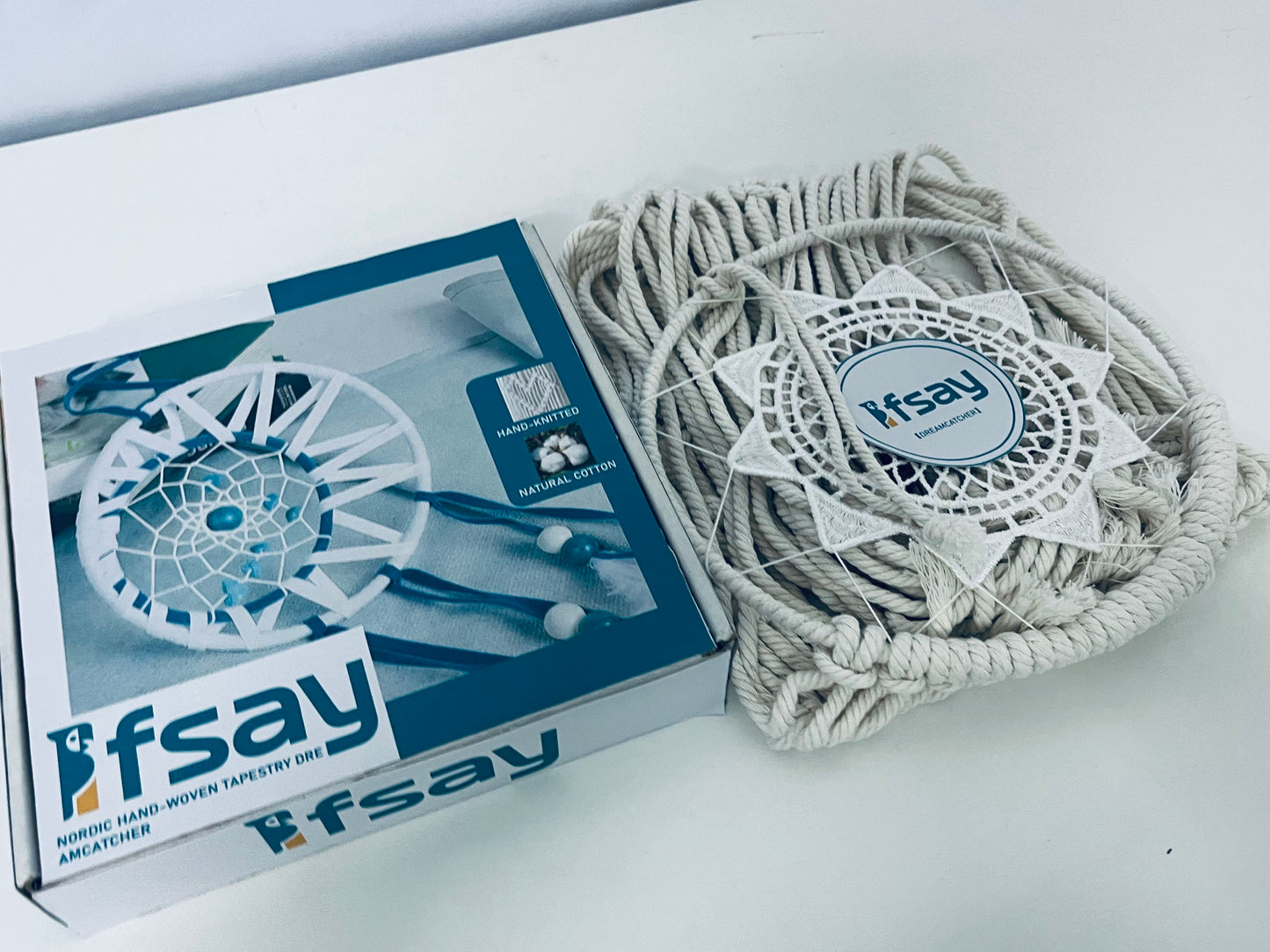Ifsay Nordic Hand-Knitted Cotton Dreamcatcher