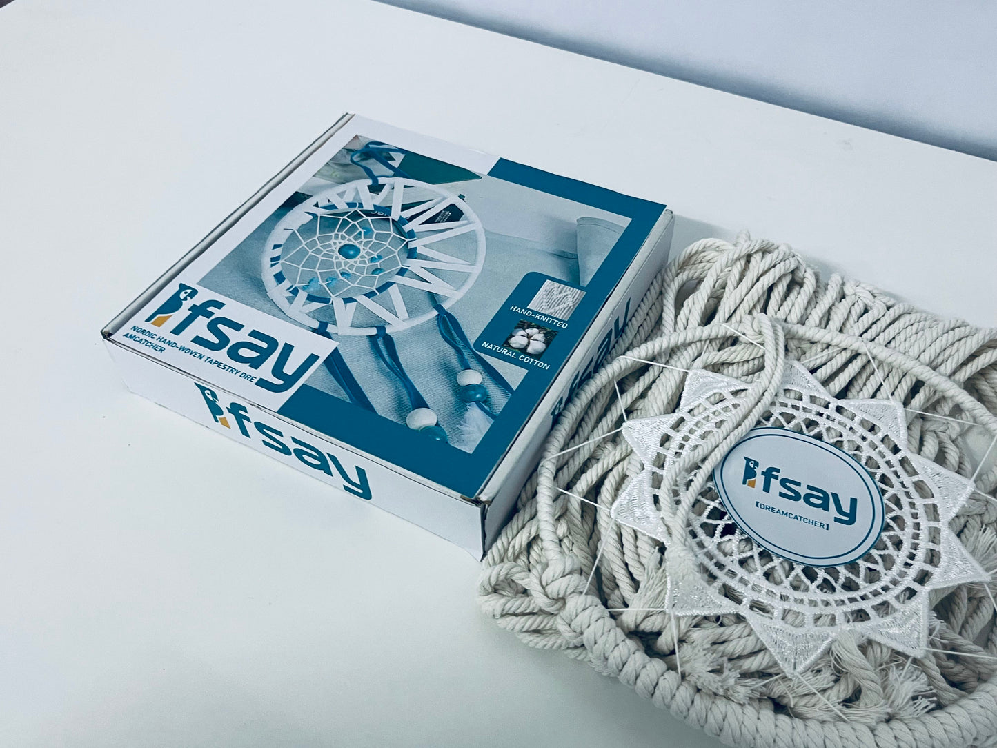 Ifsay Nordic Hand-Knitted Cotton Dreamcatcher
