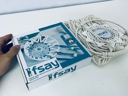 Ifsay Nordic Hand-Knitted Cotton Dreamcatcher