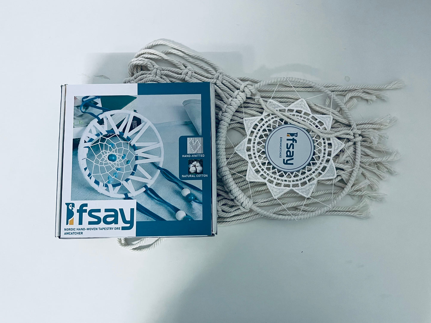 Ifsay Nordic Hand-Knitted Cotton Dreamcatcher